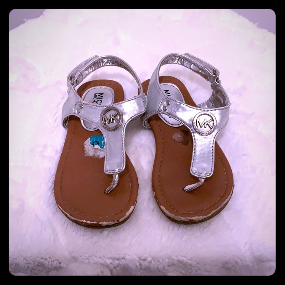 Girls Michael Kors silver sandals